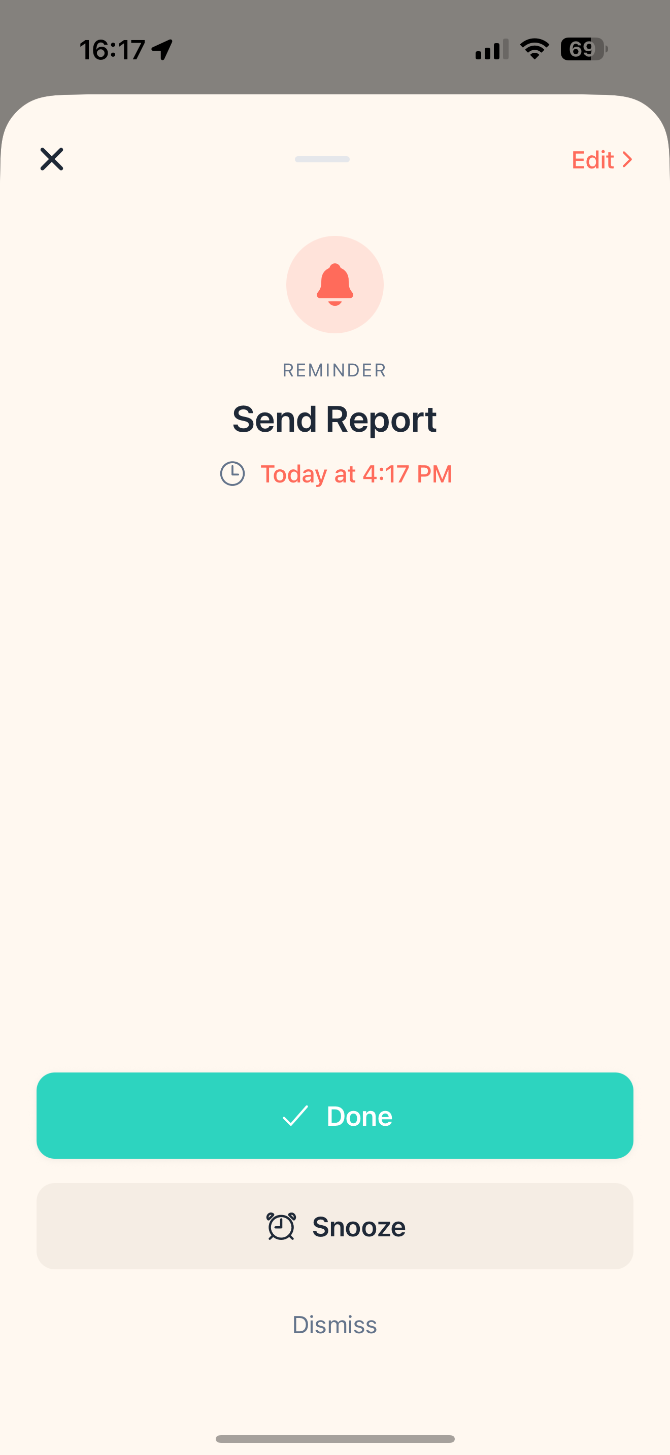 Nudge app - Synced across devices